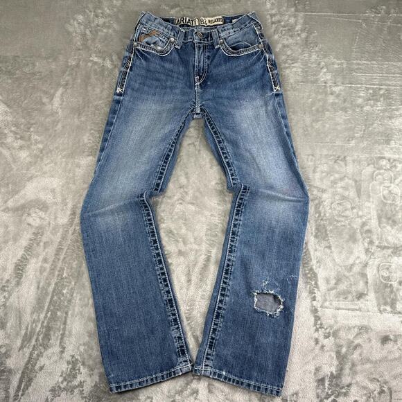 Ariat Other - Ariat Jeans Youth Girls B4 Relaxed Bootcut Denim Pants Size 14 B31(j)